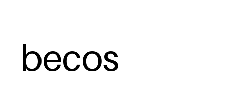 A photo of a child's handwriting reading 'becos'